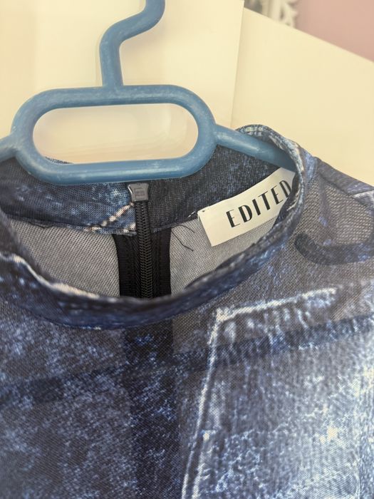 Edited рокля с дънков ефект