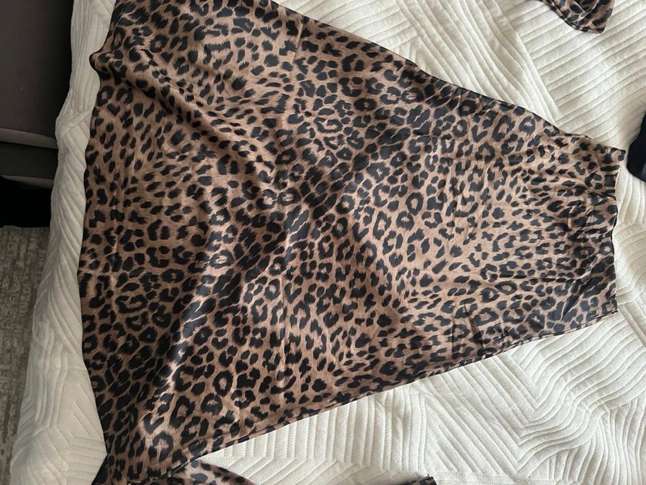 Юбка леопард на резинке!