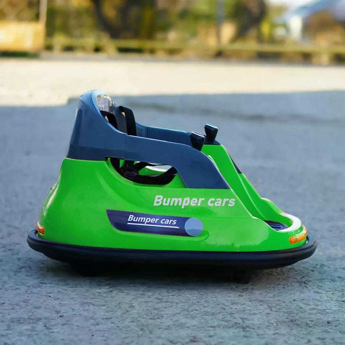 Masinuta busitoare electrica cu RC, Kinderauto Bumper 2x 35W 12V Green
