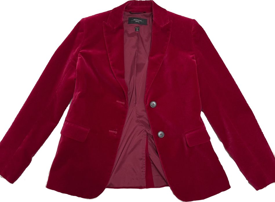 Винтажный бархатный пиджак Weekend Max Mara.