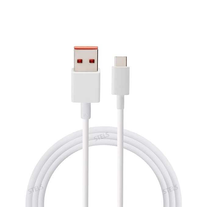 Кабел USB към USB-C Xiaomi, 120W, 6A, Бързо зареждане, 1м, Бял