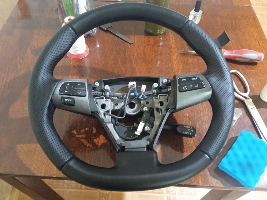 Перетяжка руля любой машины, рулга чехол хамма мошинага