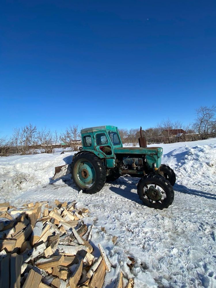 Трактор т -40 + телега + косилка