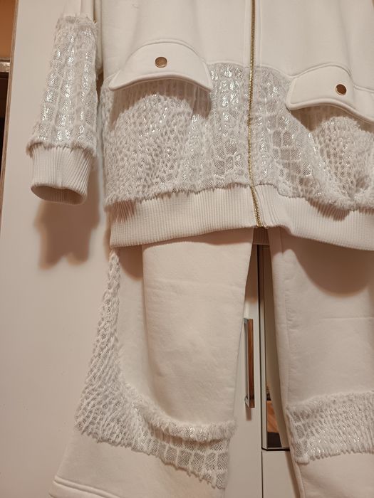 Бял сет спортно елегантен на LAMAXX