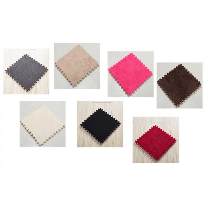 Плюшена мека настилка - изолация за детска -мек пъзел различни цветове