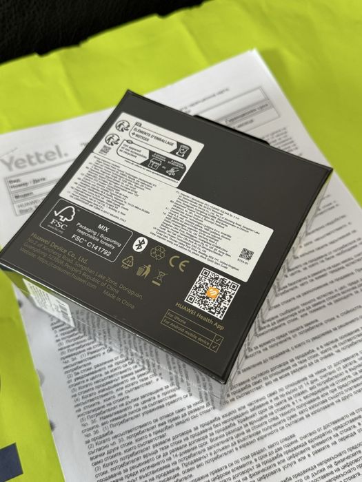 ***ЗАПЕЧАТАН 46mm Huawei watch GT 6 Гаранция Yettel 2028г. Black GT6