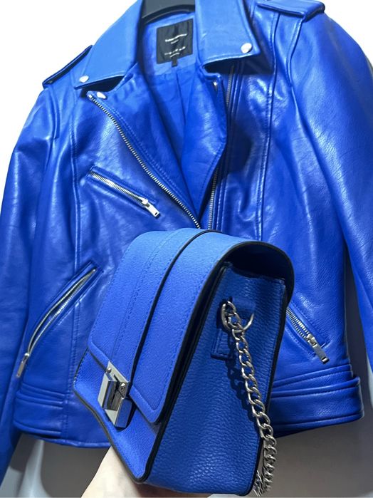 Кожено яке ZARA + чанта