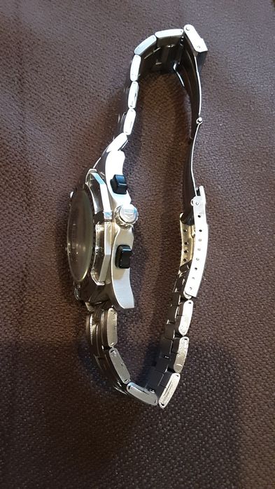 Мъжки часовник хронограф, стоманена верижка.