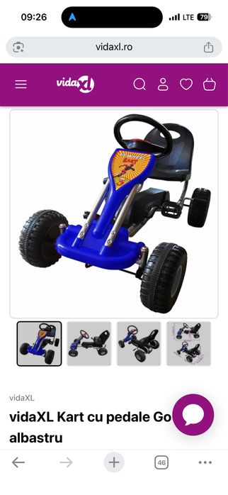Vand kart cu pedale pentru copii