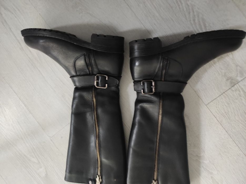 Cizme piele 36 lungi și îmblănite