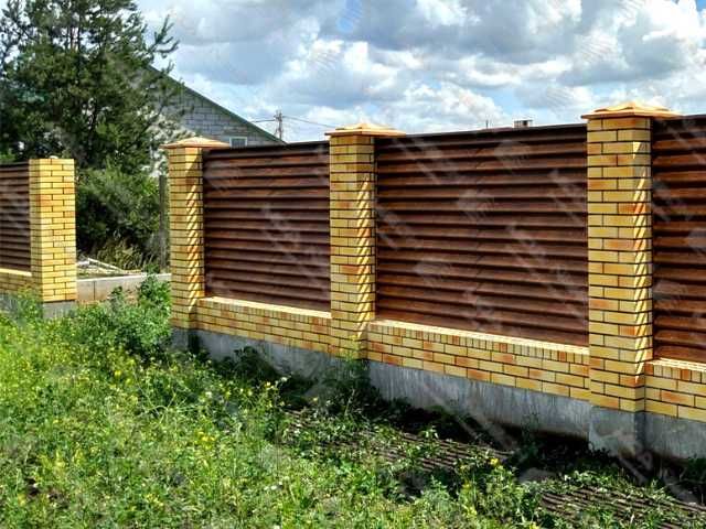 Забор жалюзи еврожалюзи