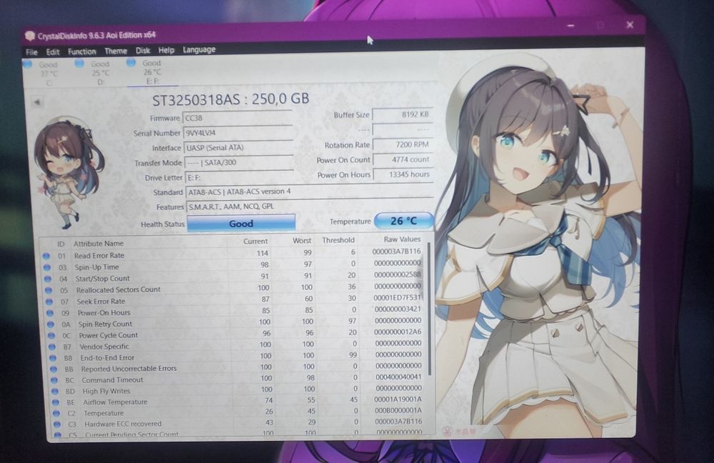 Жёсткий диск 250гб