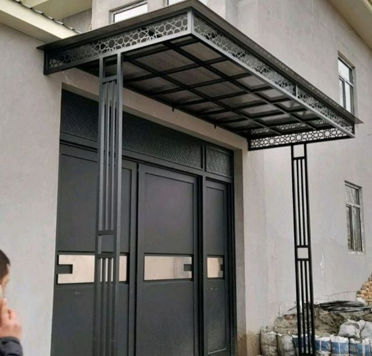 Darvoza reshotka naves perilla ворота решётка навес калитка