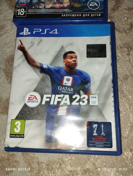 Диск для пс 4, фифа 23, anthem