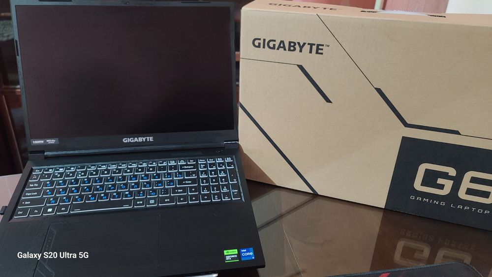 Gigabyte g6 RC 56 - kuchli noutbuk, video/grafika uchun ideal
