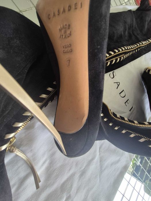 Cizme Casadei „Michelle” originale – over-the-knee – mărimea 37