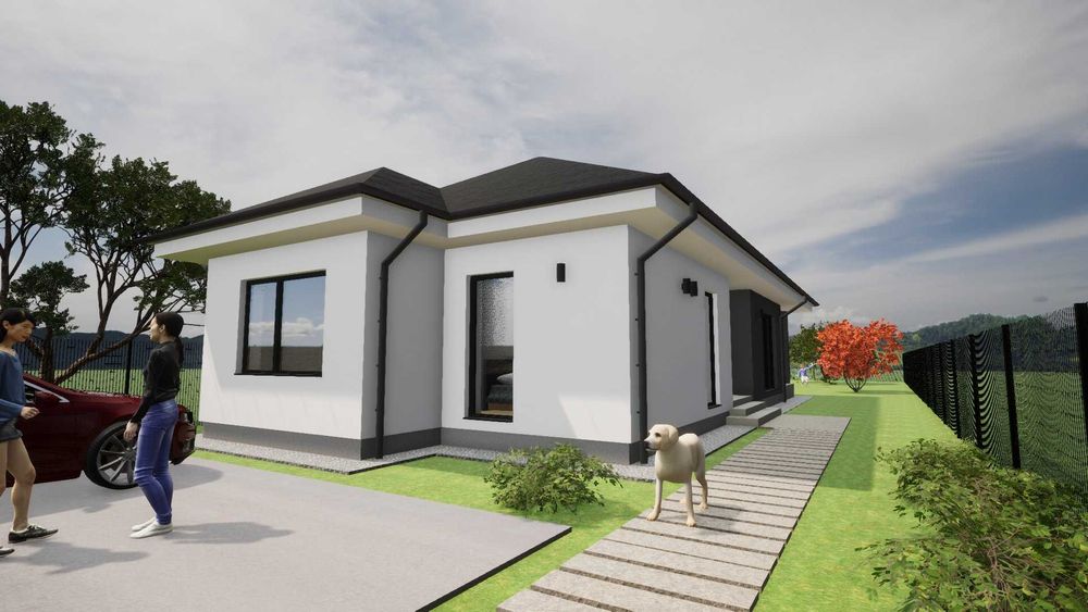 Tautii Magheraus - central - Vand case - La rosu sau finisate