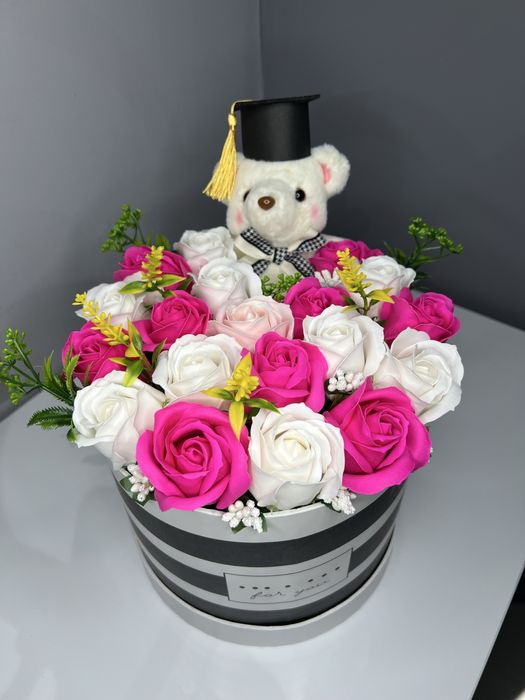 Букет от сапунени рози