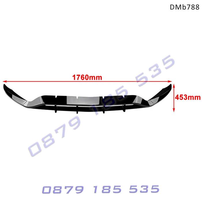 Черен лип спойлер предна броня Mercedes GLC X253 Face AMG мерцедес амг
