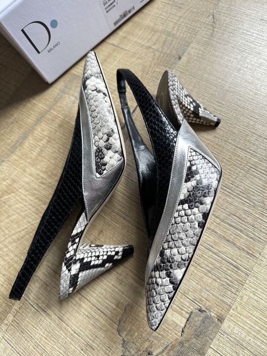 Pantofi varf ascutit noi din piele 38-38.5