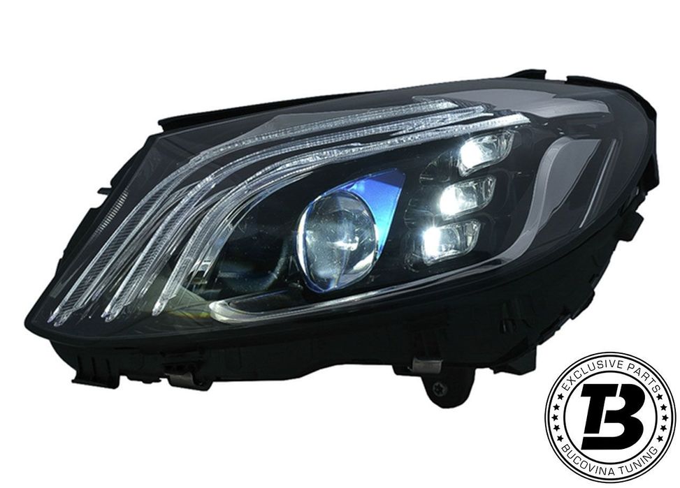 Faruri Full LED compatibile Mercedes C Class W205 S205 MBH Design