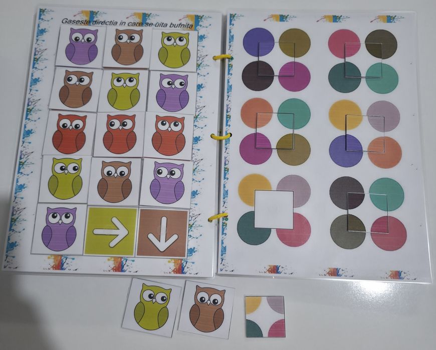 Caiet educativ reutilizabil lucrat manual