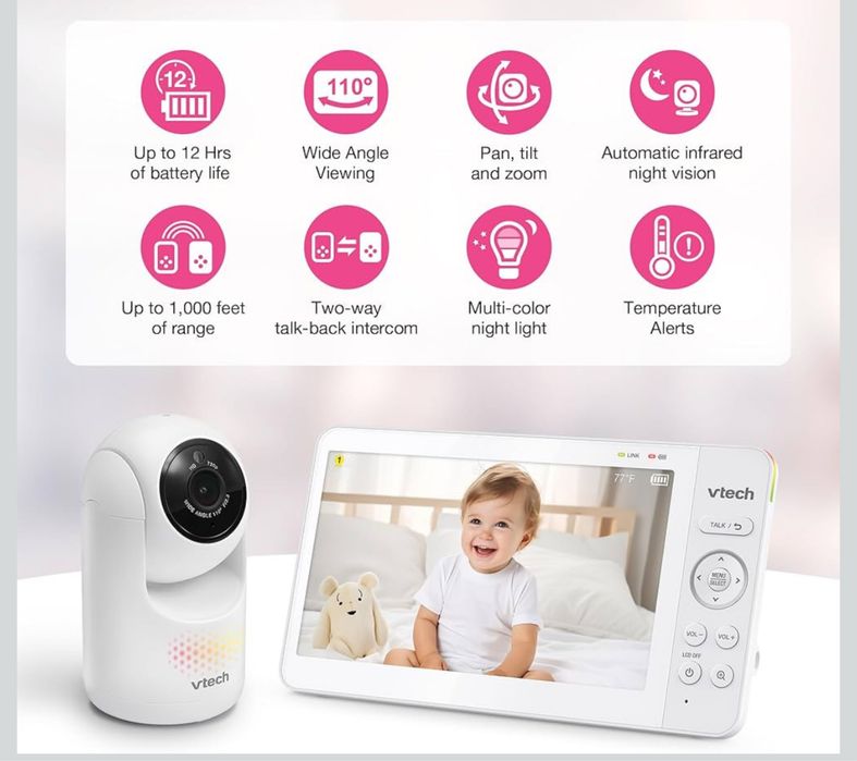 Видеоняня Радионяня Beby Monitor VTech  Advanced Max дюмов екран 7