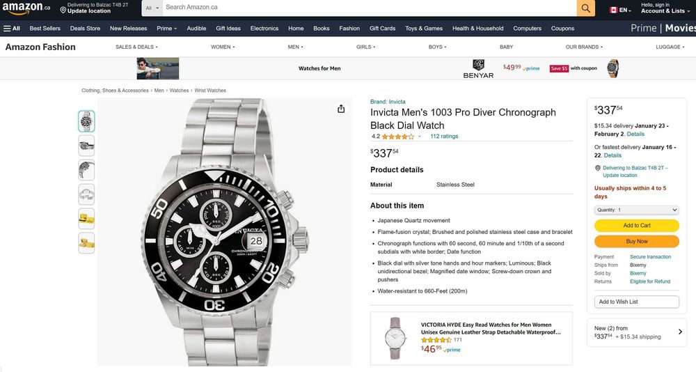 Ceas Invicta Diver Chronograph 42 mm 1003 Japan Movement All SS Flame Fusion Crystal WR 200m FAC SCHIMBURI