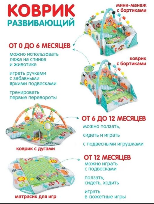 Развивающий коврик