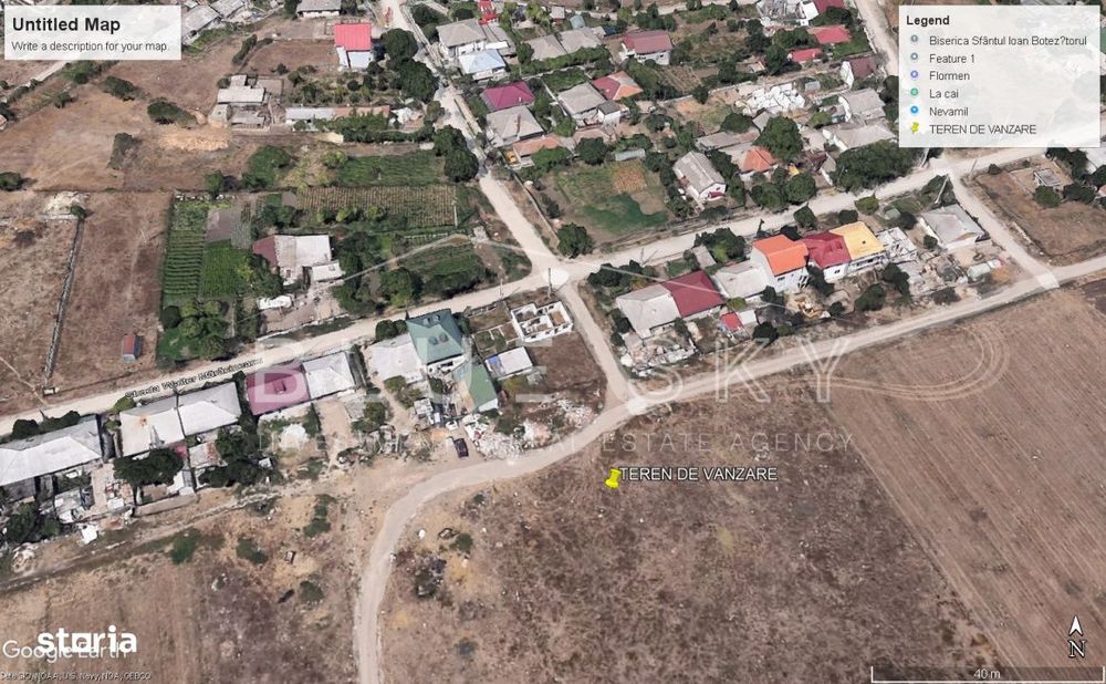 Teren intravilan 5000 mp situat in Techirghiol, langa case