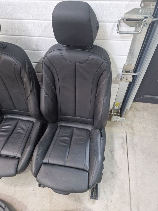 Interior scaune piele neagra sport incalzire bmw seria 4 f36 grancoupe