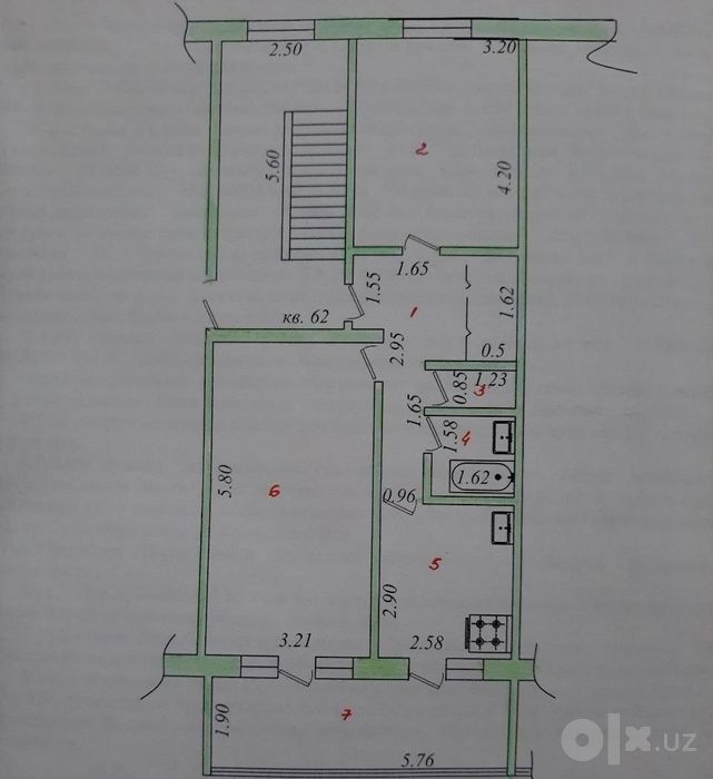 Чирчик ш. Троицк 2/4/5 янги планировка