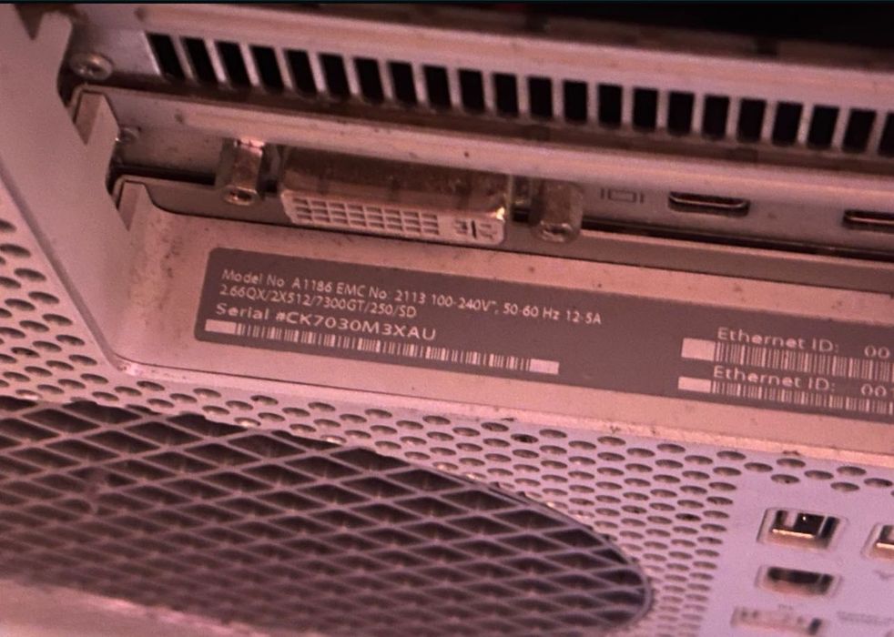 apple power mac g3 si g4 si mac pro a1186