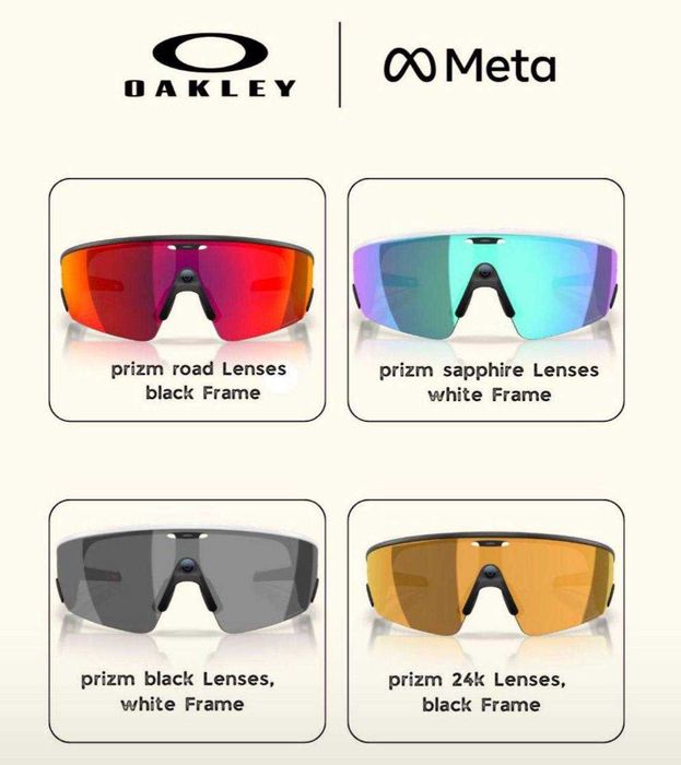 Смарт-очки Oakley Meta Prizm road, sapphire, black, gold в наличии