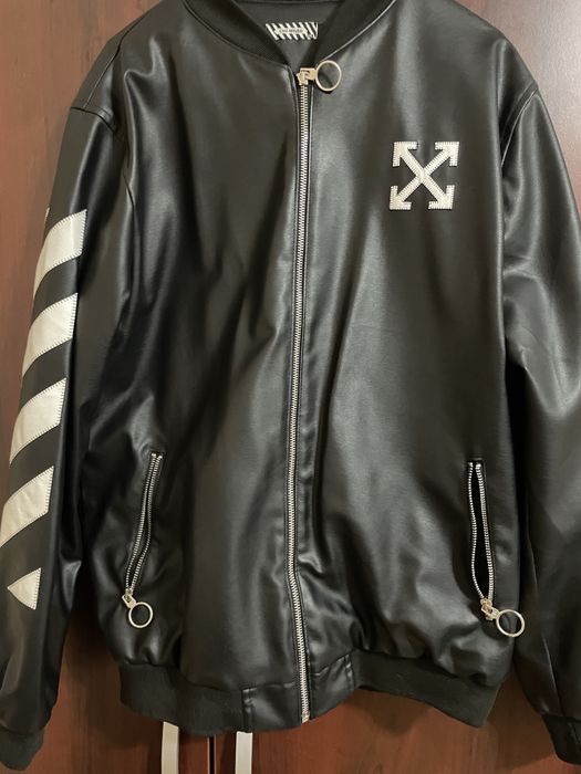 Geaca Bomber din piele ecologica