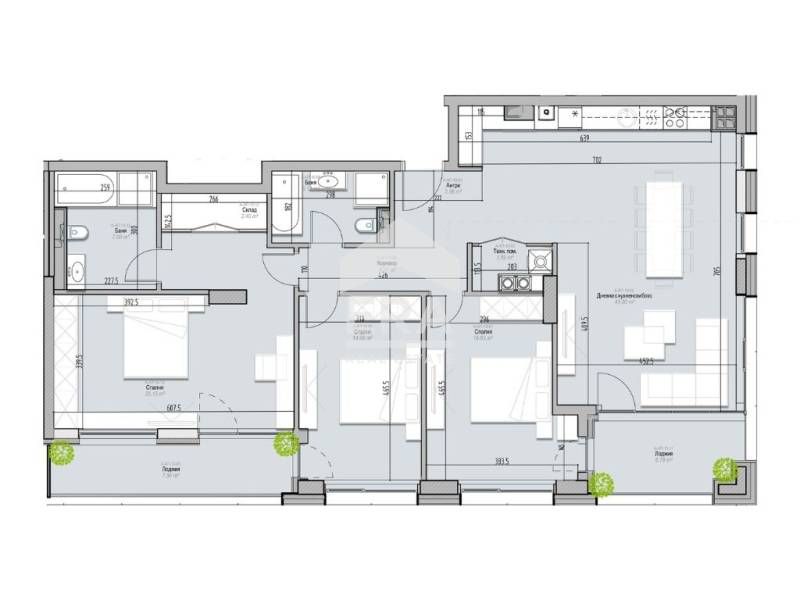 Южен четиристаен апартамент в луксозна сграда с АКТ 16 в кв. Кръстова