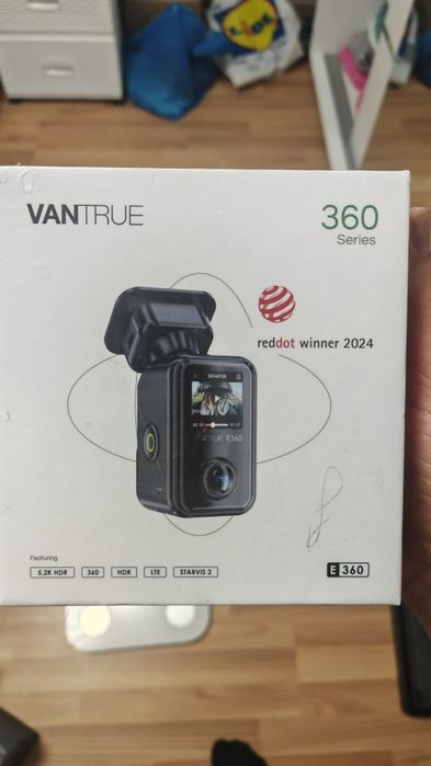 Camera auto Vantrue E360 filmare 360 grade kit supraveghere continuă inclus
