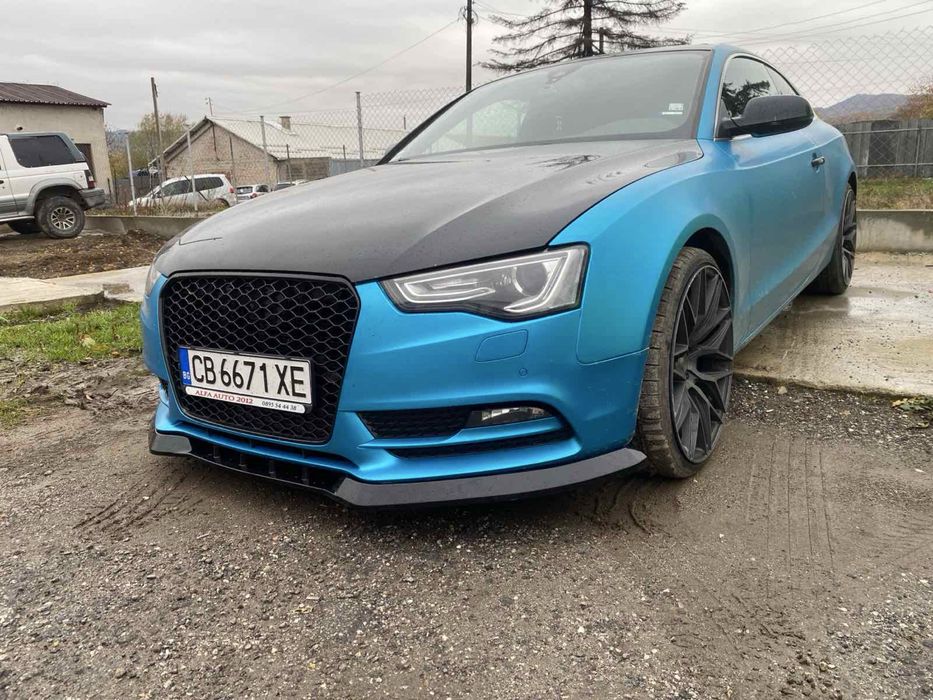 Преден лип спойлер Audi A5 Sportback 8T8 (2009–2016) – черен, ауди а5