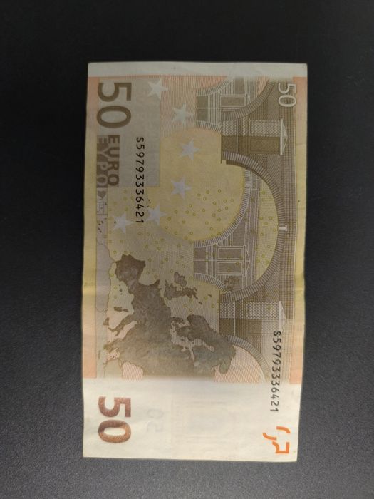 Bancnota 50 euro 2002  semnatura Mario Draghi
