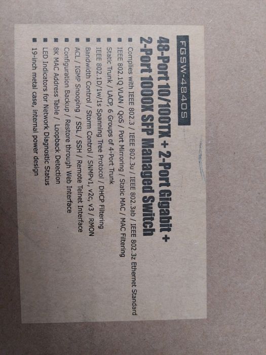 Свич Коммутатор FGSW-4840S