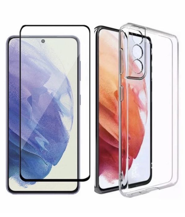 Husa Silicon Safe Case si Folie Sticla Samsung A13/A33/A34/A35/A15/A16