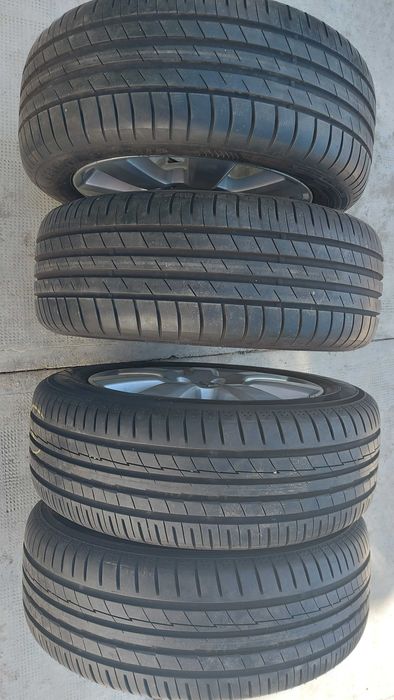 anvelope si jante opel 205/55/16 , 2 anvelope goodyear si 2 yokohama dot 2018 ,profil 6 mm.
