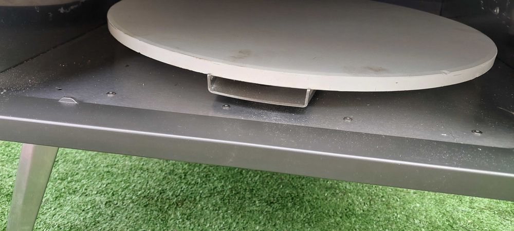 Газова фурна за пица с въртящ се камък за пица