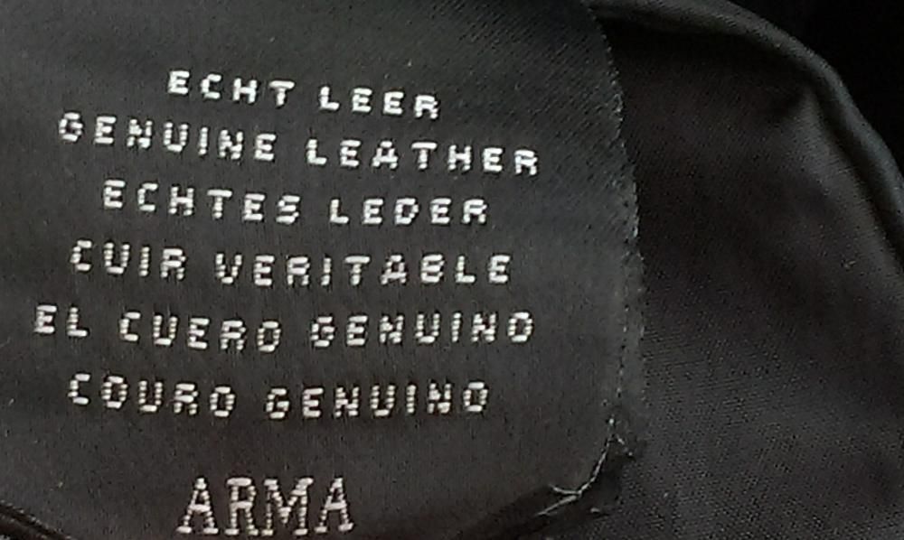 Arma Collection ново ест.кожа яке и шал от естествен косъм