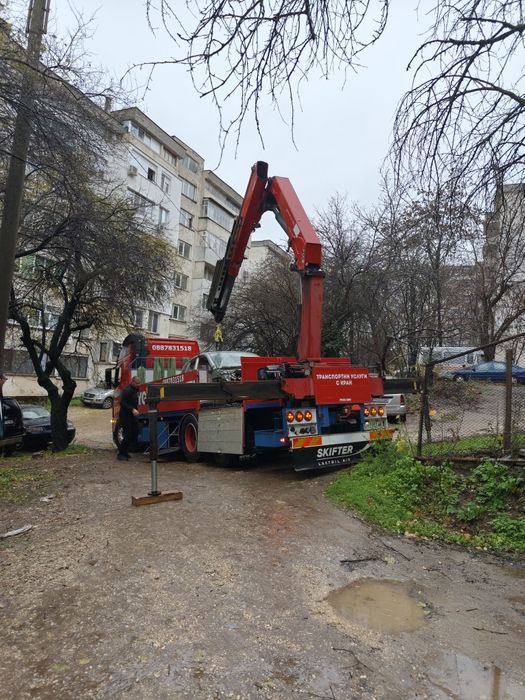 Транспортни услуги с бордови КРАН !!!