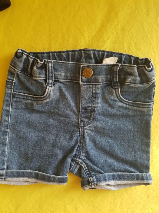 4 броя къси дънкови панталонки,86см,H&M