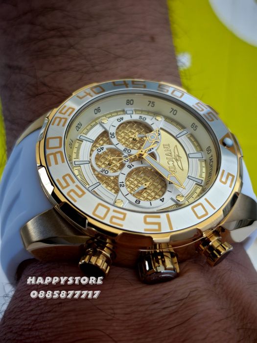 INVICTA Pogo White/Gold 50 mm, Инвикта нов мъжки часовник