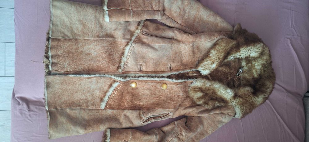 Женская дубленка б/у