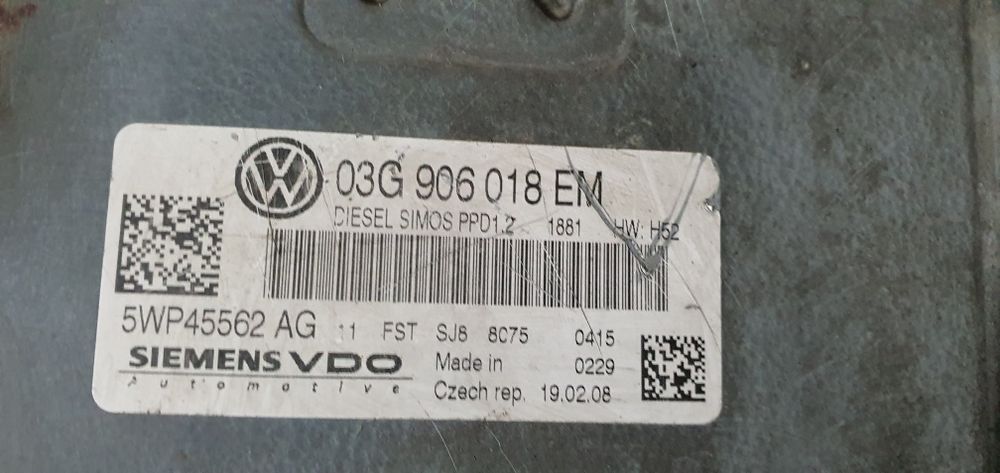 Ecu calculator motor 2.0 tdi BMR BMN passat b6 golf 5 touran skoda