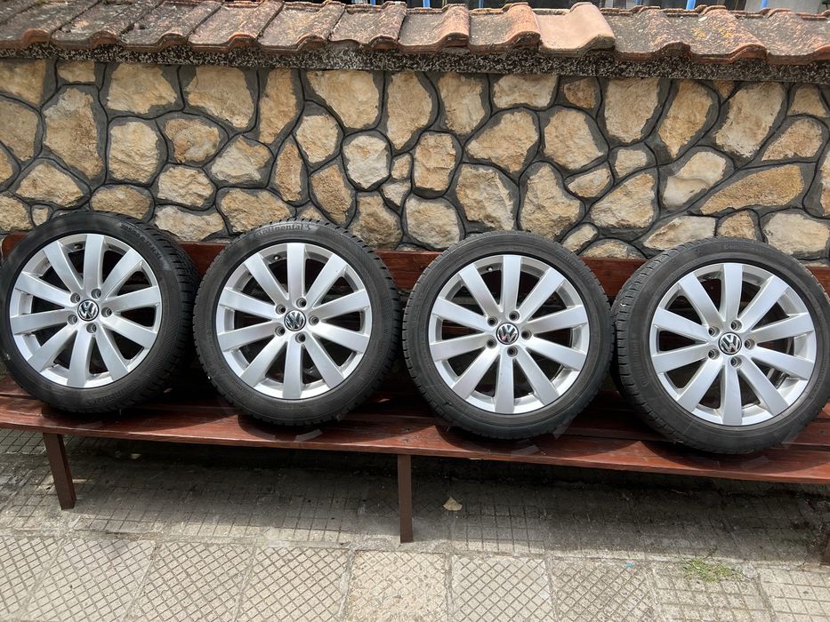 КАТО НОВИ!!! Джанти 17 5х112 Фолксваген Оригинални Djanti 17 5x112 VW Originalni